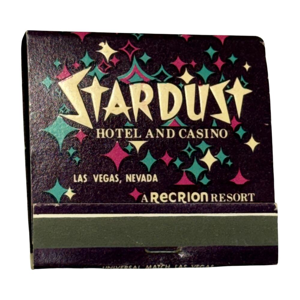 Stardust Hotel Casino Vegas Vintage Matchbook 1960s Showgirl Lido de Paris - Picture 2 of 6